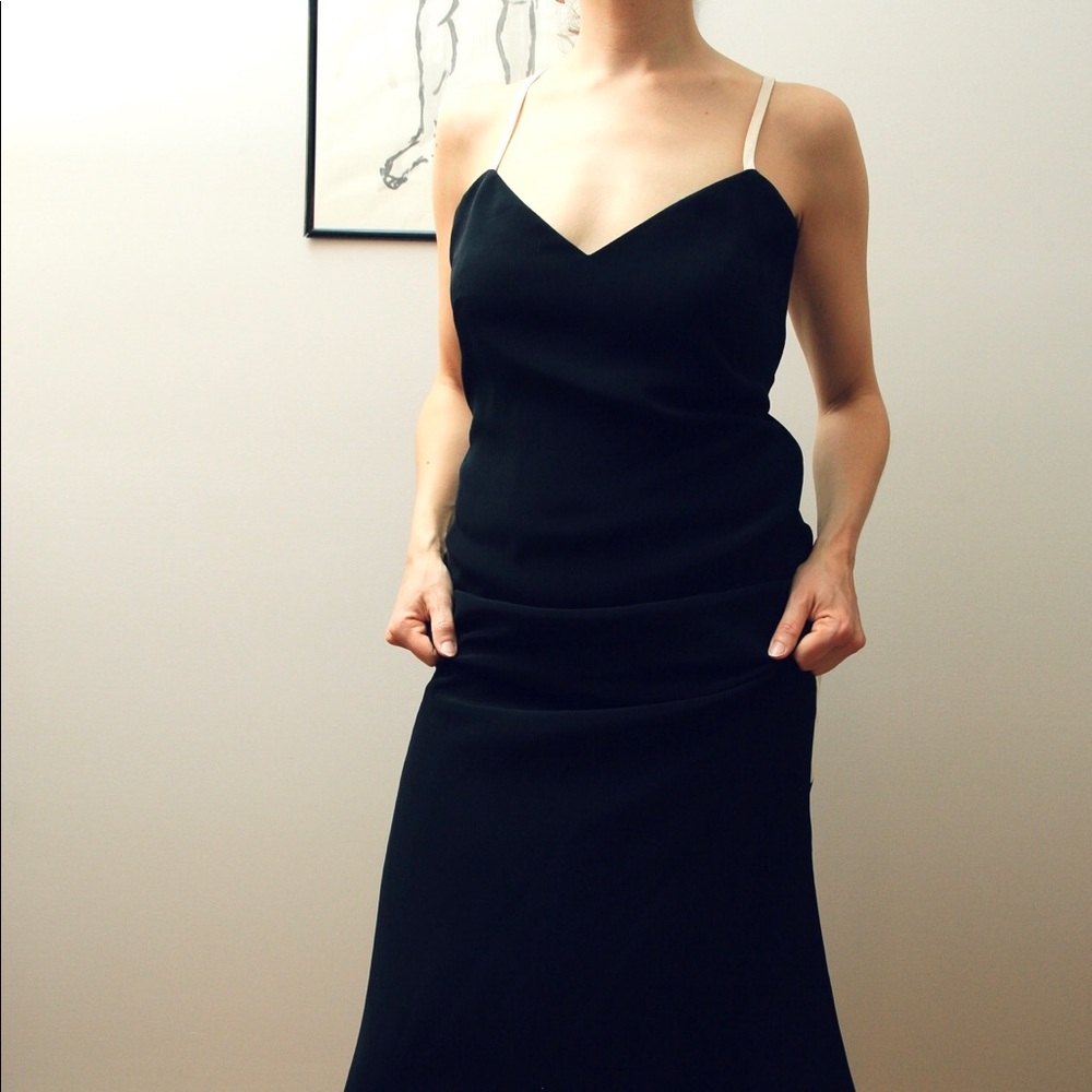 Black & white striped cocktail dress (wedding) - Picture 5 of 5